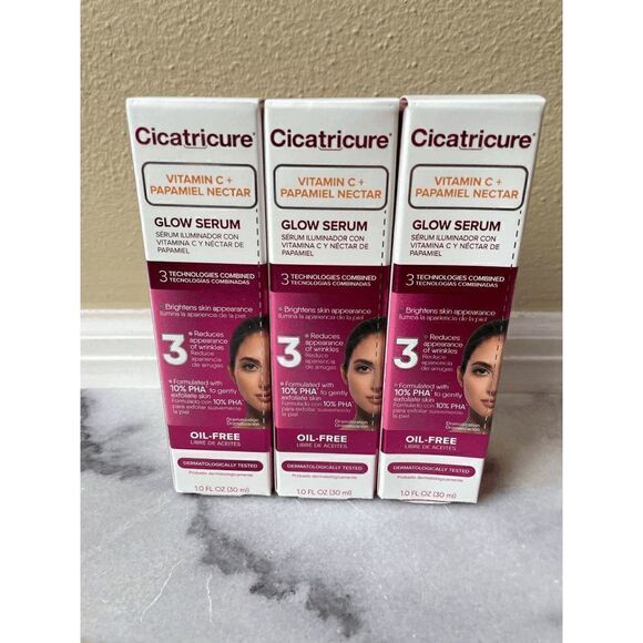 Cictra Other - Cicatricure Vitamin C Glow Serum Oil Free Lot of 3